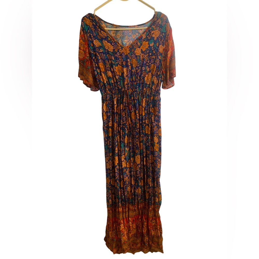 Women’s floral print bohemian dress